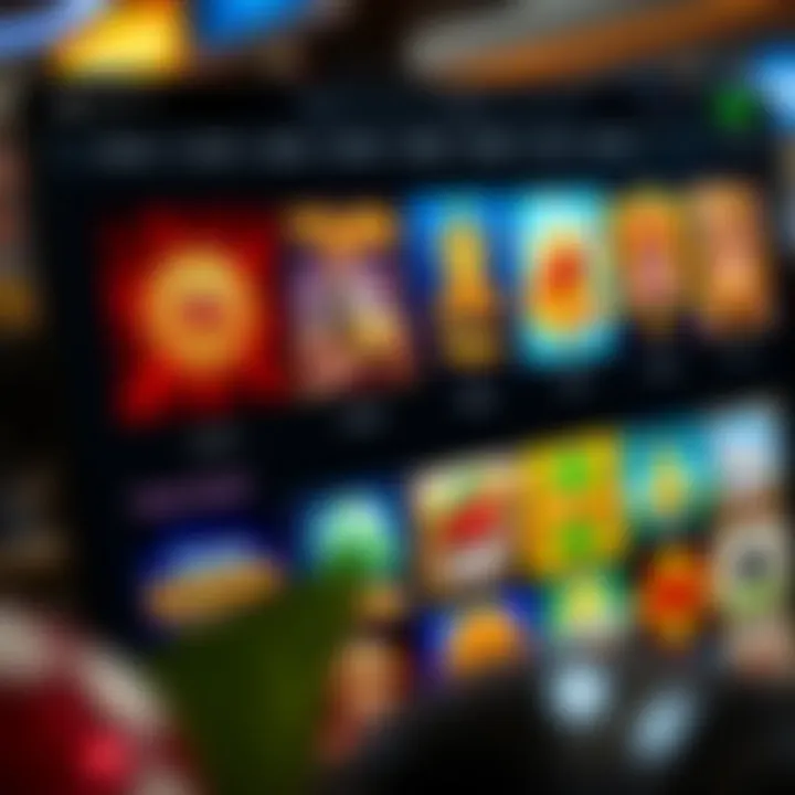 Overview of Game Variety at WooCasino.com Screenshot showing the diverse game library available on WooCasino.com with vibrant slot and table game icons