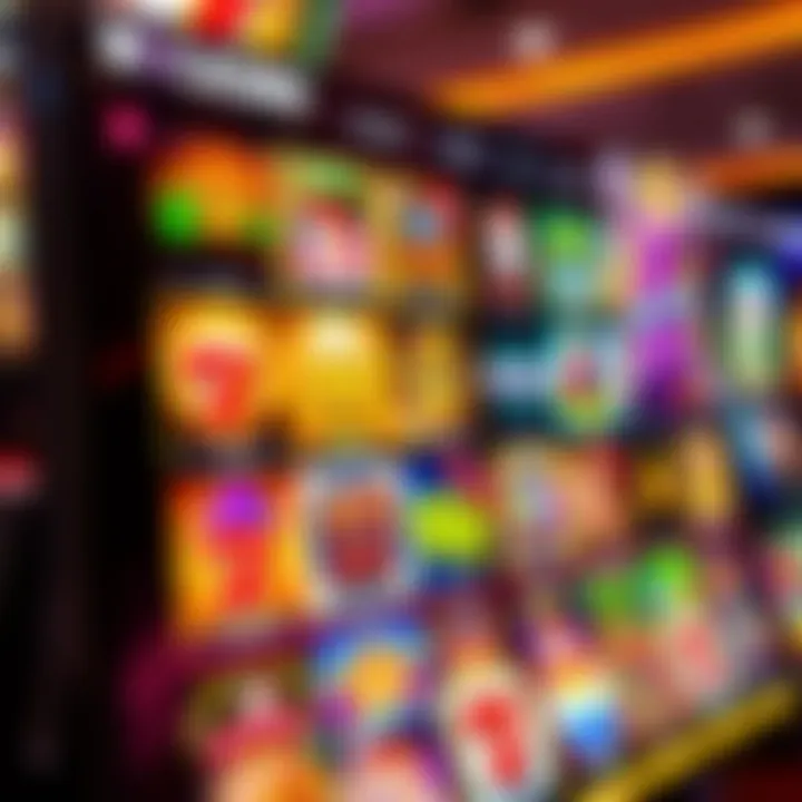 Colorful online casino interface showing a variety of slot games available for Australian players