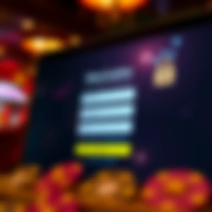 User interface showing WooCasino login screen with secure login fields