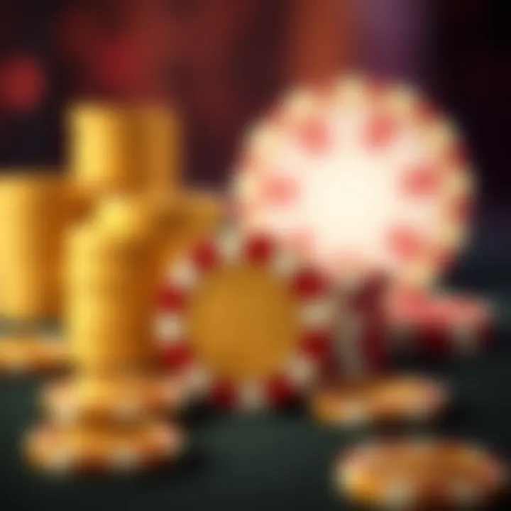 Illustration of bonus coins and casino chips representing no deposit offers