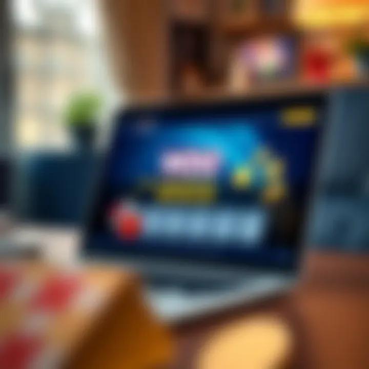 Illustration of a digital casino bonus offer displayed on a laptop screen