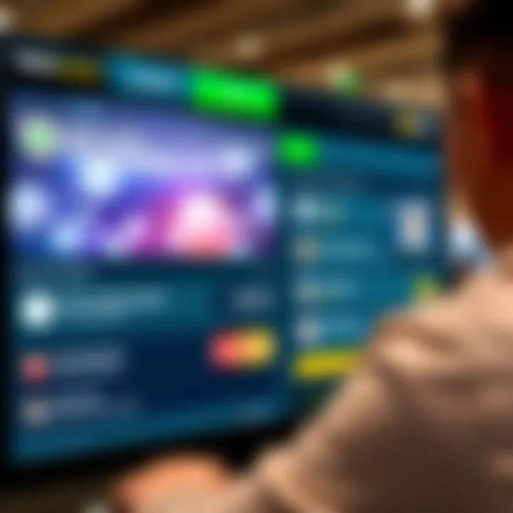 Interface showing secure payment options and customer support chat on casino platform
