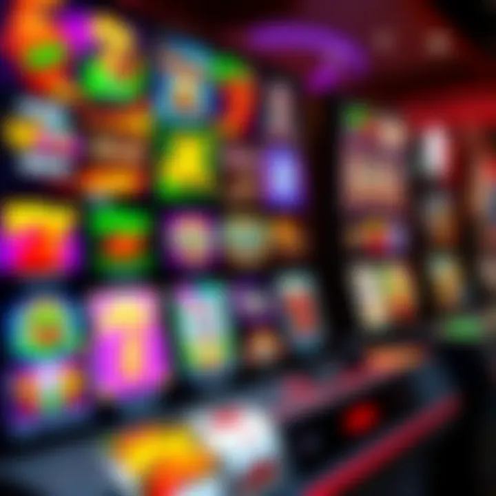 Colorful online pokies interface with various game icons available at Woo Casino for Australian players