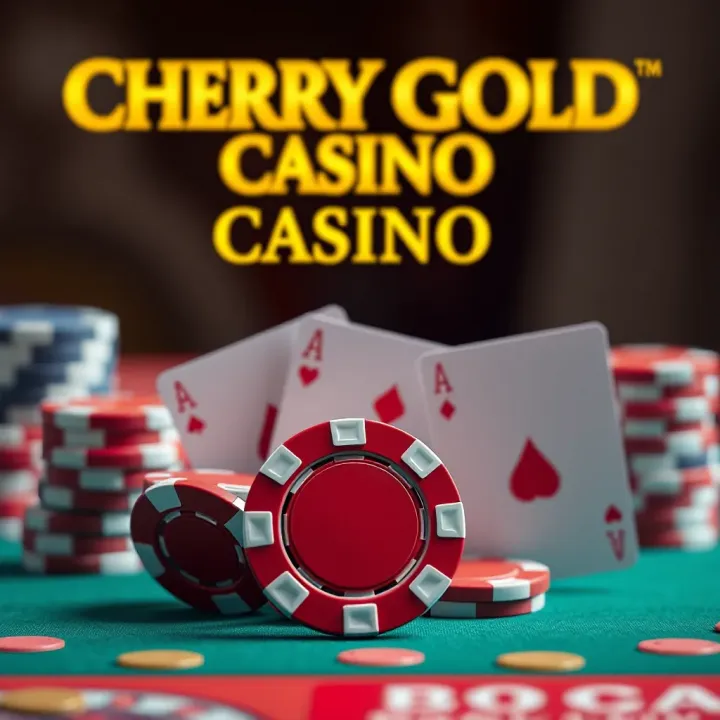 Cherry Gold Casino No Deposit Bonus Overview Cherry Gold Casino logo with vibrant casino chips and playing cards symbolizing no deposit bonus