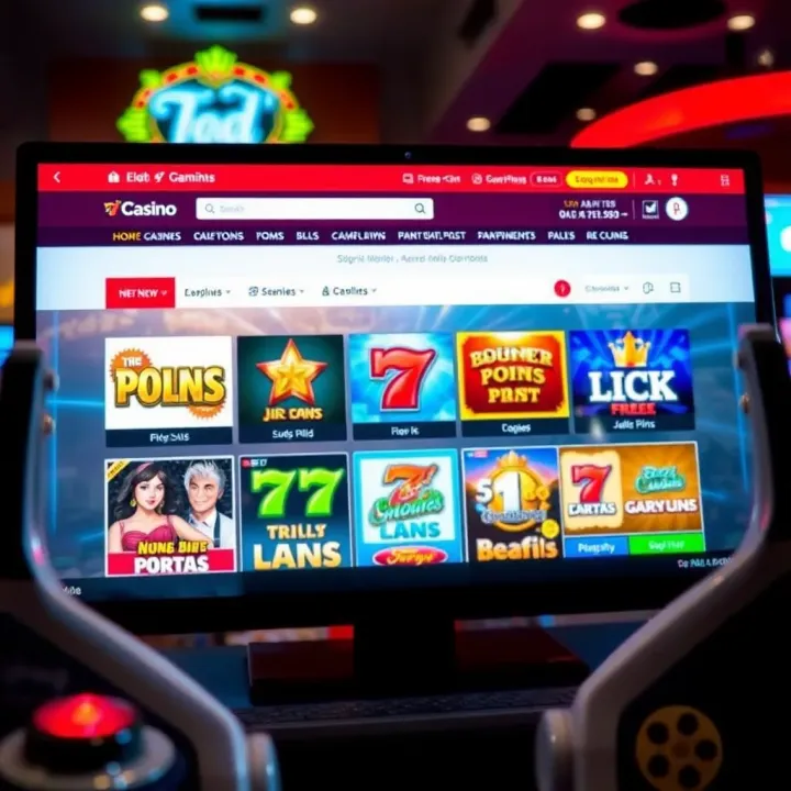 User-friendly website displaying a variety of free pokies available for immediate play
