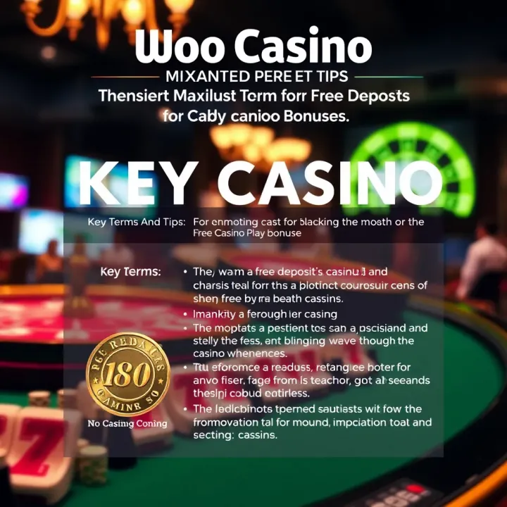 Key Terms and Tips for Making the Most of Free Casino Bonuses Graphic showing key terms and tips for maximizing free casino play benefits