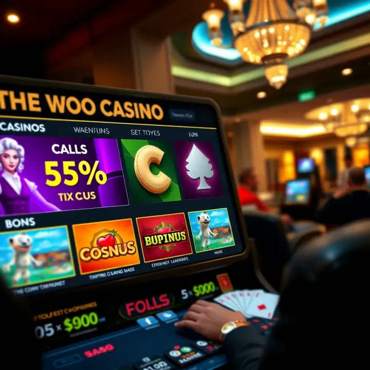 Maximizing Benefits from Woo Casino Bonuses Exciting casino interface displaying bonus options and wagering requirements