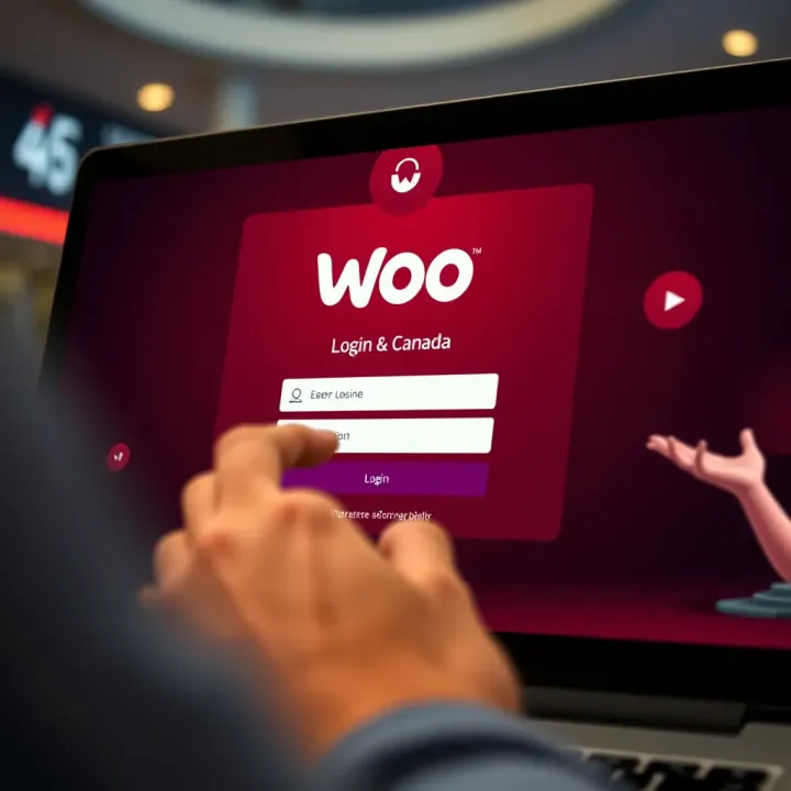 A user entering login credentials on a casino website interface with secure connection indicators