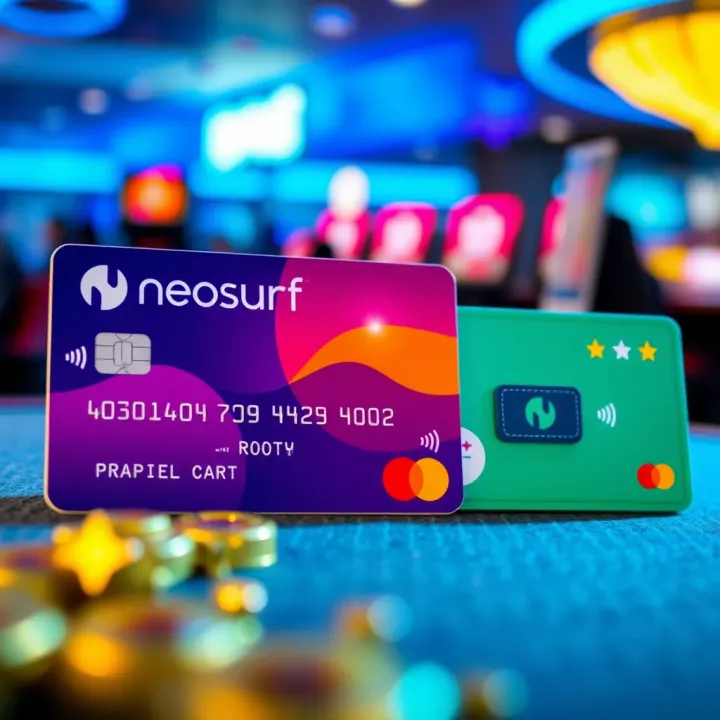 Neosurf prepaid card and digital wallet icons representing a secure payment option at Woo Casino