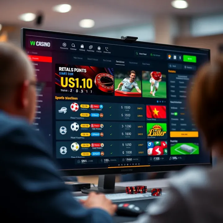 Comparing Sports Betting Options on Leading Online Gambling Platforms Interface showing diverse sports betting options on an online gambling platform