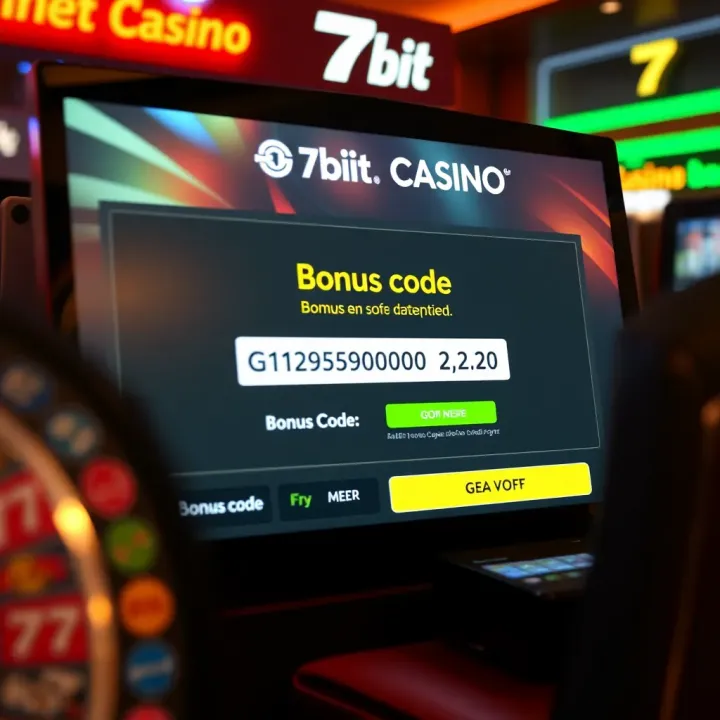 Digital casino interface showing bonus code entry and available credits