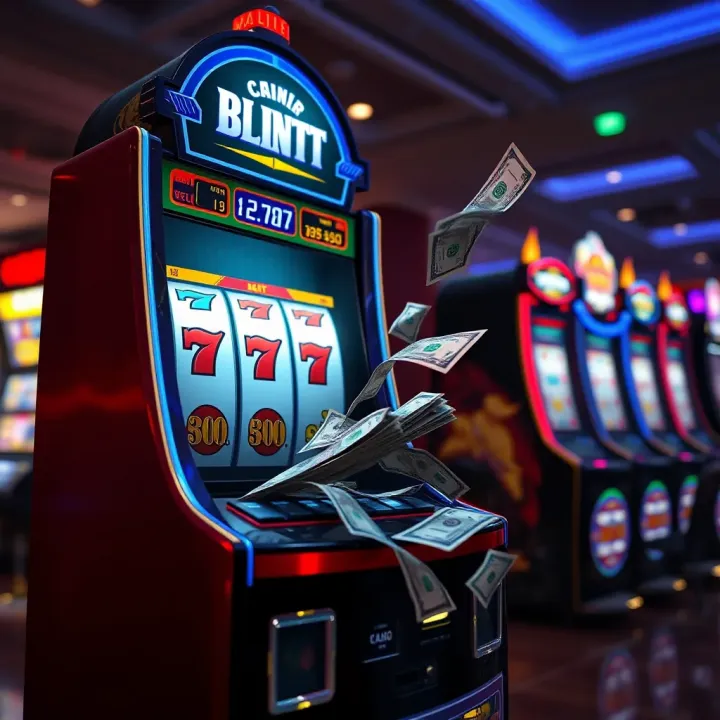 Visualizing Cashable No Deposit Bonuses Without Wagering Conditions Conceptual illustration of a digital slot machine with cash flowing out representing no deposit bonuses without wagering requirements