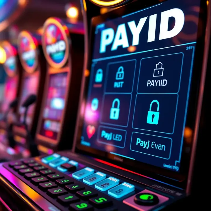 Security Features of PayID for Online Pokies Secure online transaction interface with encryption symbols highlighting PayID safety features