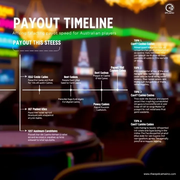Diagram showing the timeline and key factors affecting payout speed at Woo Casino