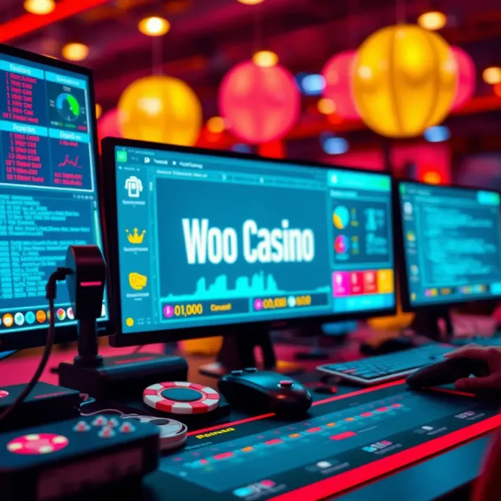 Troubleshooting and Optimization for Woo Casino Experience Technical support icons and tools representing troubleshooting and optimization tips for Woo Casino users