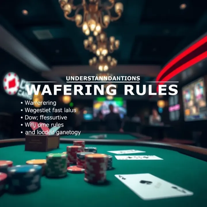 Understanding Wagering Rules and Legal Factors in Australian Online Gambling Graphic representing wagering requirements and legal considerations for responsible online gambling in Australia
