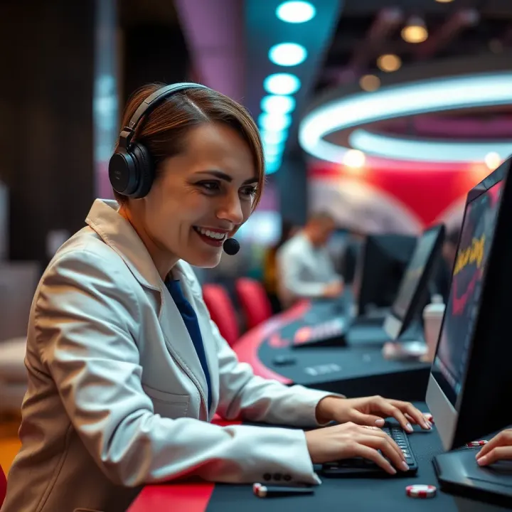 Customer support agent assisting users with account issues at Woo Casino Australia