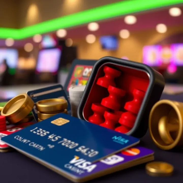Digital wallet and credit card icons representing various deposit methods at online casino