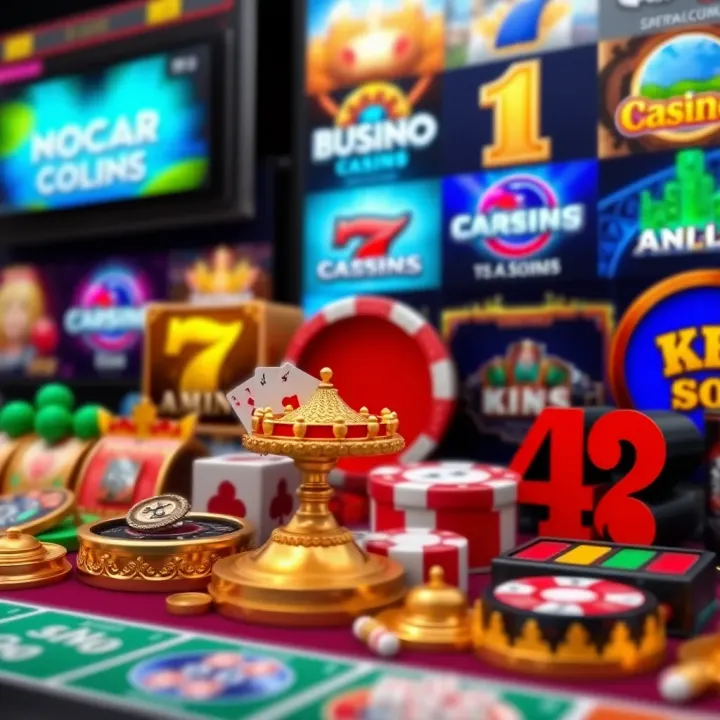 Diverse Game Collection at Woo Casino Colorful casino game icons representing a variety of slots and table games available on Woo Casino