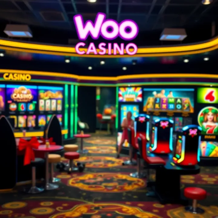 Variety of casino games available on Woo Casino 90 platform with payment options