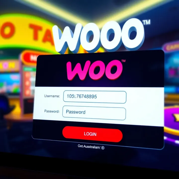 Secure login interface displaying username and password fields on a digital casino platform
