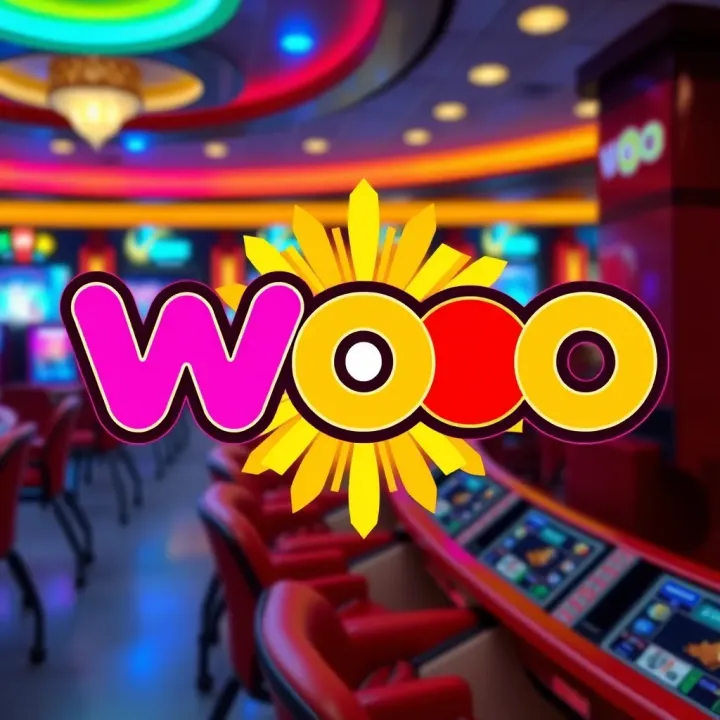 Vibrant logo of Woo Casino featuring dynamic colors and modern typography representing the brand's energetic identity