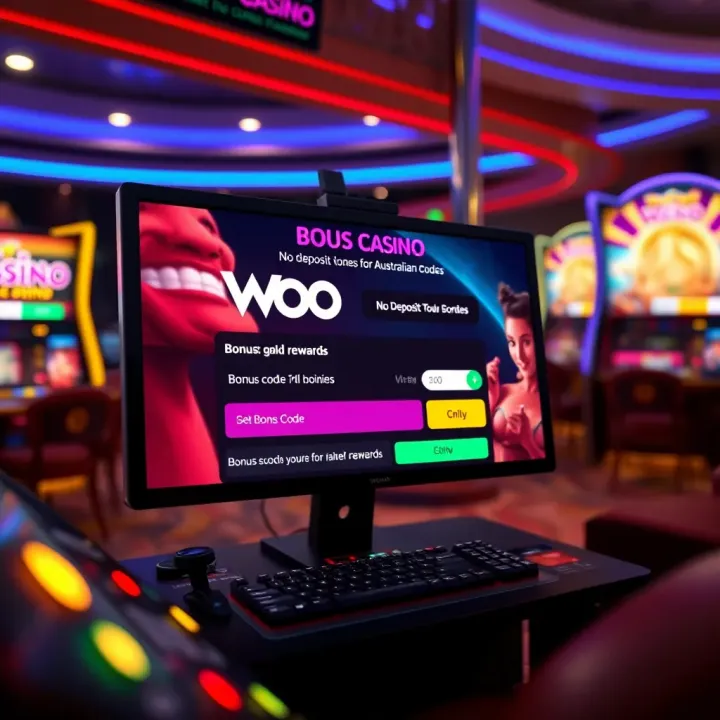 Bright digital casino interface showcasing bonus code entry and rewards