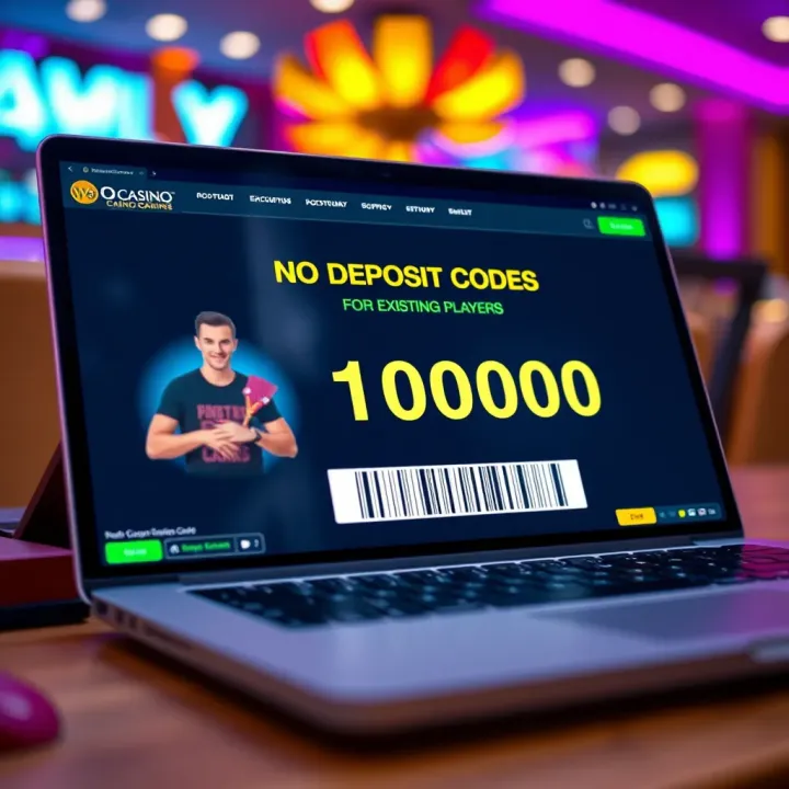 Illustration showing a digital coupon code unlocking casino bonuses on a laptop screen