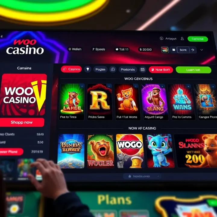 Online casino interface displaying a variety of slot games and betting options