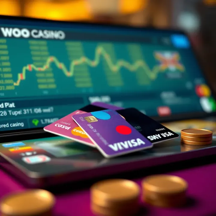 Illustration of seamless online payment options including credit cards and e-wallets tailored for Australian players