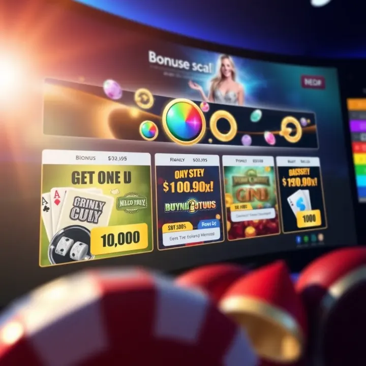 Exploring Available Promotions at Woo Casino Graphic displaying a variety of promotional offers and bonuses available at an online casino platform