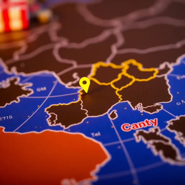 Location of Woo Casino's Registration Map highlighting the location of Woo Casino's registered country