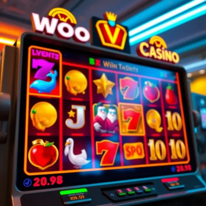Slot game interface showcasing vibrant symbols and winning paylines