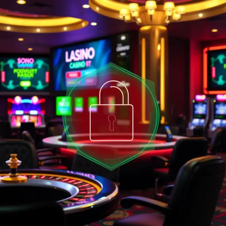 Robust Security Measures at Woo Live Casino A secure digital environment illustrating data protection and safe online gambling through encrypted connections
