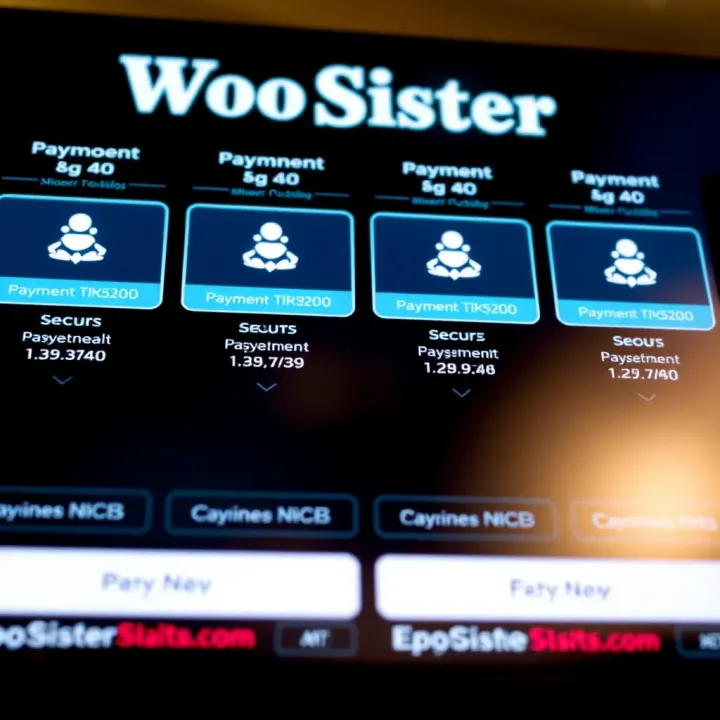 Secure online casino payment options displayed on a digital interface