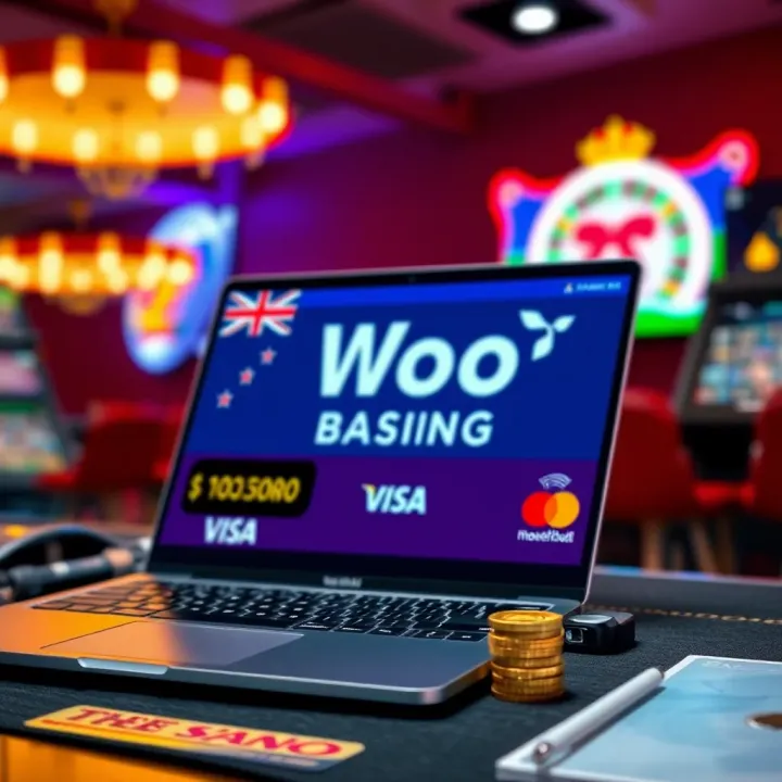 Secure online payment methods available for New Zealand players on Woo Casino platform